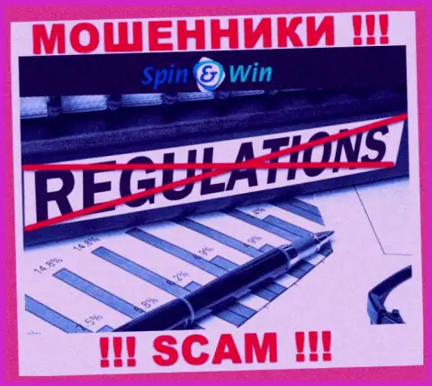 Будьте очень осторожны, у интернет мошенников Spin Win нет регулируемого органа
