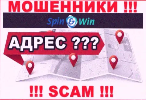 Сведения о адресе компании Spin Win у них на официальном интернет-сервисе не обнаружены