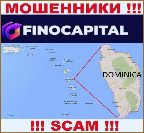 Официальное место базирования FinoCapital Io на территории - Dominica