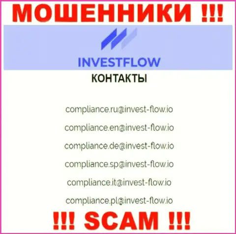 Связаться с internet-мошенниками Invest Flow можете по этому e-mail (информация взята была с их сайта)