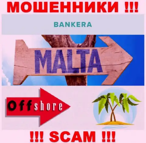 С Банкера не стоит совместно работать, место регистрации на территории Malta