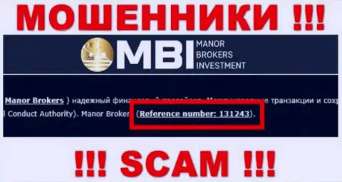 Хоть Manor Brokers Investment и показывают на web-сайте лицензионный документ, знайте - они все равно ОБМАНЩИКИ !!!