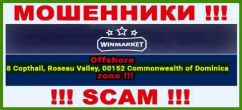 Оффшорный юридический адрес ВинМаркет Ио - 8 Copthall, Roseau Valley, 00152 Commonwelth of Dominika