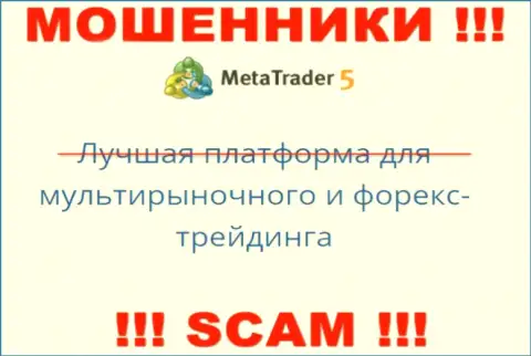 Деятельность интернет аферистов Meta Trader 5: Торговая платформа - это капкан для неопытных клиентов