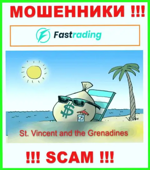 Офшорные internet обманщики FasTrading скрываются здесь - St. Vincent and the Grenadines