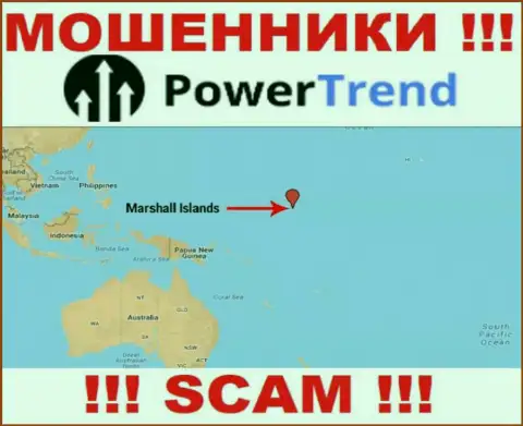 Организация Повер Тренд зарегистрирована в оффшорной зоне, на территории - Маршалловы острова