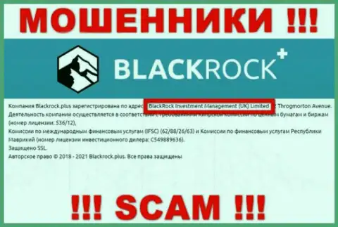 Владельцами Black Rock Plus оказалась контора - BlackRock Investment Management (UK) Ltd