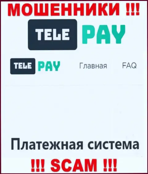 Основная деятельность TelePay - это Платежная система, будьте осторожны, промышляют неправомерно