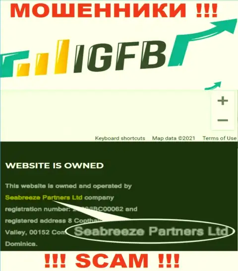 Seabreeze Partners Ltd владеющее организацией Seabreeze Partners Ltd