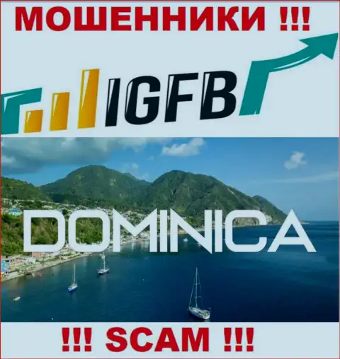 На web-сервисе IGFB указано, что они находятся в оффшоре на территории Commonwealth of Dominica