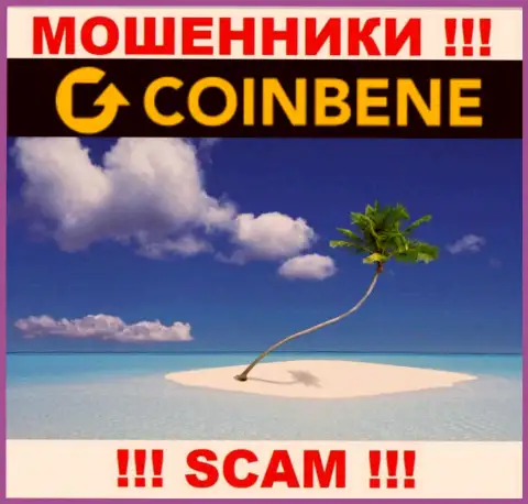 Мошенники CoinBene отвечать за собственные мошеннические уловки не хотят, так как информация о юрисдикции спрятана