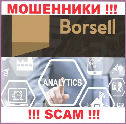 Мошенники Borsell, орудуя в области Аналитика, лишают денег людей