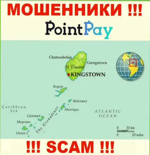 Point Pay - это internet мошенники, их адрес регистрации на территории Сент-Винсент и Гренадины