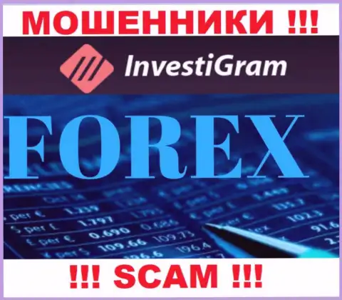 FOREX - это сфера деятельности жульнической компании Investigram LTD
