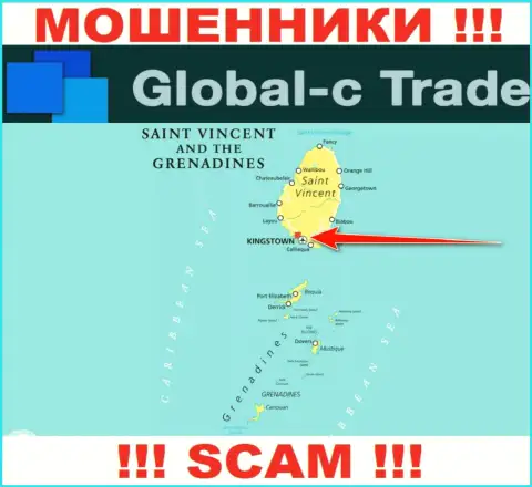 Будьте очень бдительны обманщики Глобал-С Трейд зарегистрированы в офшоре на территории - Kingstown, St. Vincent and the Grenadines