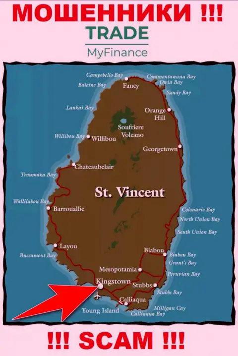 Юридическое место регистрации интернет разводил Trade My Finance - Kingstown, Saint Vincent and the Grenadines