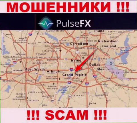 PulsFX - это обманная компания, пустившая корни в оффшоре на территории Grand Prairie, Texas