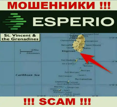 Оффшорные интернет-ворюги Esperio скрываются вот здесь - Kingstown, St. Vincent and the Grenadines