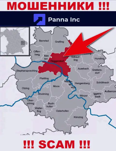 PannaInc Com решили не распространяться об своем настоящем адресе регистрации
