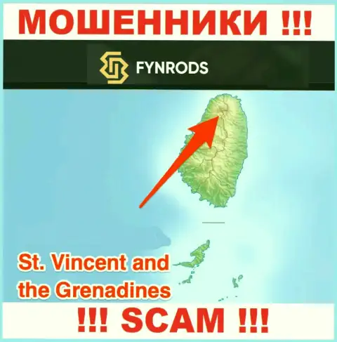 Фунродс - это МОШЕННИКИ, которые официально зарегистрированы на территории - Saint Vincent and the Grenadines