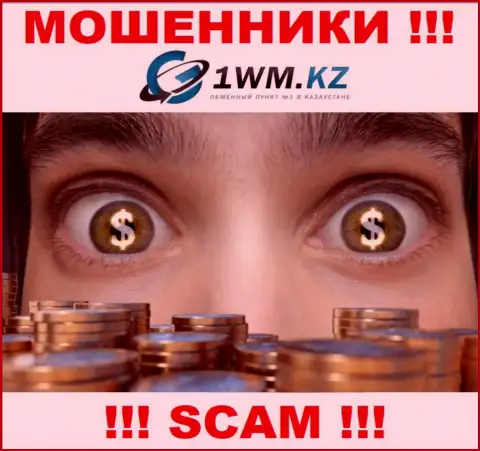На сайте мошенников 1WM Kz нет ни единого слова об регуляторе этой компании !!!