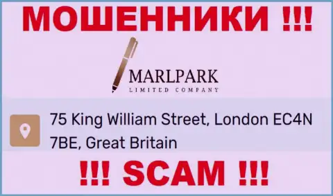 Официальный адрес Marlpark Limited Company, предоставленный на их web-сервисе - фиктивный, будьте весьма внимательны !