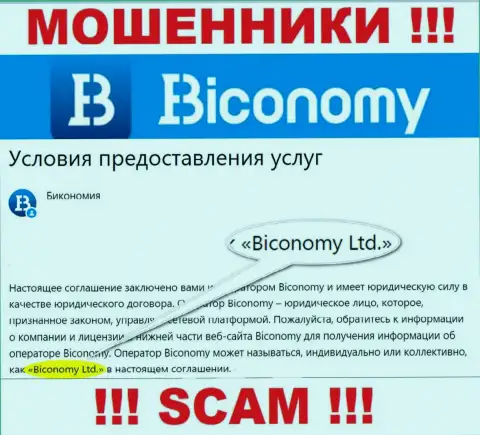 Юридическое лицо, которое владеет internet-мошенниками Biconomy - Biconomy Ltd