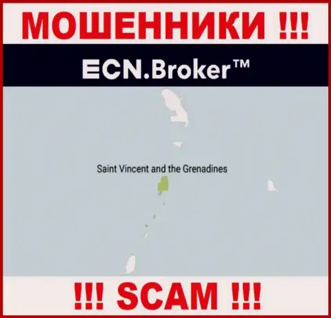 Находясь в офшоре, на территории St. Vincent and the Grenadines, ECN Broker спокойно обувают своих клиентов