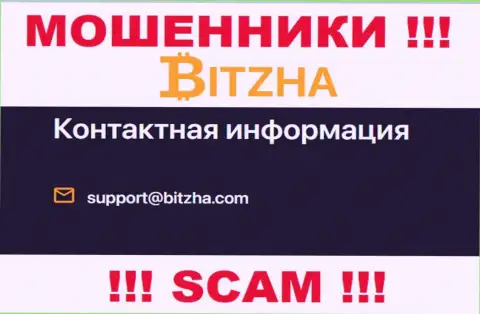Электронная почта ворюг Bitzha, информация с официального интернет-ресурса