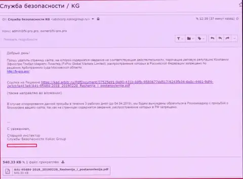 KokocGroup пытаются защитить Форекс ворюг FxPro Com Ru