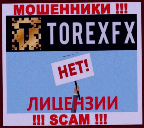 Жулики TorexFX промышляют незаконно, поскольку у них нет лицензии !!!